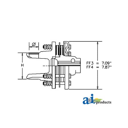 A & I Products FF4 Clutch Assembly 9" x10" x10" A-BP641460003